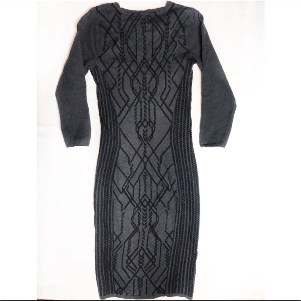 H&M STRECH VELVET/KNIT DRESS